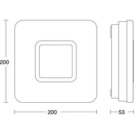 Steinel 052492 RS LED M1 S LED-Deckenleuchte mit Bewegungsmelder LED LED fest eingebaut 8.8 W Edelstahl