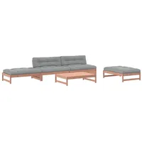 vidaXL 5-tlg Garten-Lounge-Set mit Kissen Massivholz Douglasie Modell 7