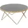 FineBuy Couchtisch Schwarz Gold Glas Ø 82 cm