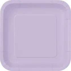 14 eckige Teller lavendel