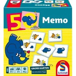 Schmidt Spiele Elefanten-Memo, 50. Geburtstag, Brettspiel, Speicher, 2,5 Jahr(e)