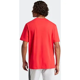 adidas ESSENTIALS SMALL LOGO SINGLE JERSEY rot L