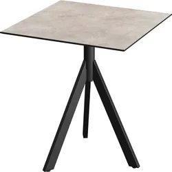 Klapptisch SOLD OUT "Infinity", schwarz, moonstone, schwarz, B:70cm H:74cm T:70cm, Pulverbeschichteter Stahl + HPL Tischplatte, Tische, in verschiedenen Ausführungen