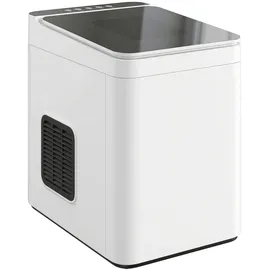 Homcom Eiswürfelmaschine, 12 kg 24 Std., 9 Eiswürfel in 7 Minuten, 2 Größen - Trinken, Barausstattung