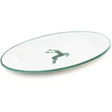 Gmundner Platte oval mit Fahne 21 x 14 cm