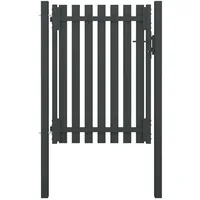 vidaXL Gartentor Stahl 1x1,7 m Anthrazit