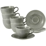 SELTMANN WEIDEN Beat Color Glaze Milchkaffeetasse 0,35 l Perlgrau 6 St.