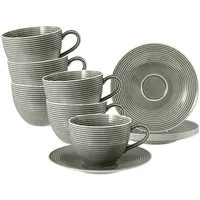 SELTMANN WEIDEN Beat Color Glaze Milchkaffeetasse 0,35 l Perlgrau 6 St.