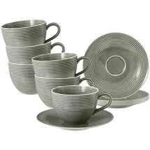 SELTMANN WEIDEN Beat Color Glaze Milchkaffeetasse 0,35 l Perlgrau 6 St.