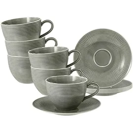 SELTMANN WEIDEN Beat Color Glaze Milchkaffeetasse 0,35 l Perlgrau 6 St.