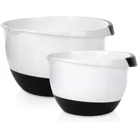 Excellent Houseware Rührschüssel Set Weiß 2-tlg.