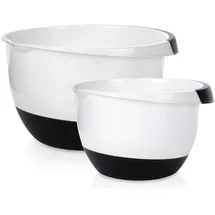 Excellent Houseware Rührschüssel Set Weiß 2-tlg.
