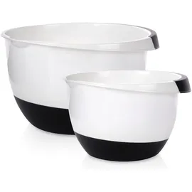 Excellent Houseware Rührschüssel Set Weiß 2-tlg.