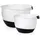 Excellent Houseware Rührschüssel Set Weiß 2-tlg.