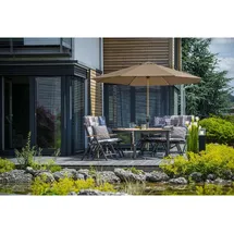 Doppler Alu Wood Ultra Ø 350 cm greige