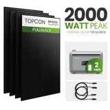 Tepto 2000W Balkonkraftwerk MaxPower mit 2 kWh Speicher