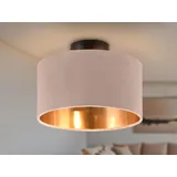 meine wunschleuchte Kleine Deckenleuchte 1 E14 rund beige/gold