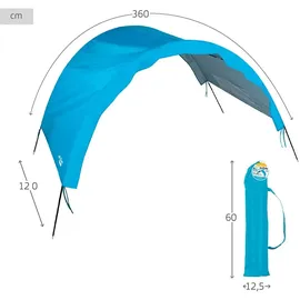 Aktive Windschutz Strandzelt Blau One Size