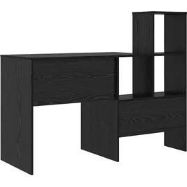 vidaXL Schreibtisch Schwarz Eichen-Optik 131,5 x 50 x 106,5 cm