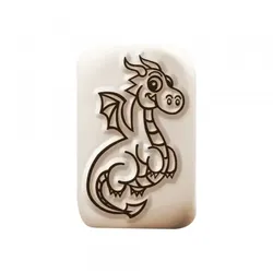 LaDot Stein - "Drache" (2,5 x 5 cm) - Temporärer Tattoo Stempel