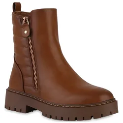 Damen Klassische Stiefeletten in Hellbraun