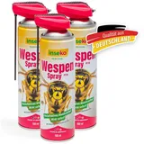 Inseko Wespenspray 3x inseko Wespenspray 500 ml - effektive Sofortwirkung (PT19), 3-St., gegen Wespen & Wespennester