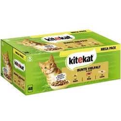 Kitekat Multipack Bunte Vielfalt in Sauce 48x85 g