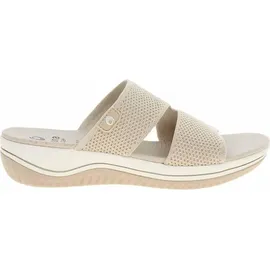 Jana Pantolette beige Gold H-Weite