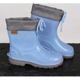 sarcia.eu LEMIGO KIMMY Kindergummistiefel mit Bindung - wasserdichte Regenstiefel mit rutschfester Sohle, blau 28 EU - 28
