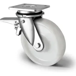 CASCOO Lenkrolle mit Totalfeststeller im Vorlauf ø 150 mm Serie Z0Z0 Doppelkugellager