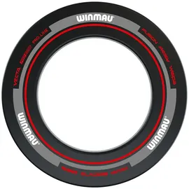 WINMAU Dartscheibe Schutzring – Advance Schwarz/Rot Dart Surround