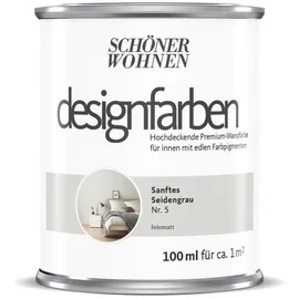 Schöner Wohnen Designfarben Sanftes Seidengrau 0,1 l