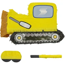 Relaxdays Piñata Baustelle HBT 33x45x10 cm bunt
