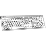 LogicKeyboard Tastatur DE schwarz/weiss (LKB-LPRNTBW-AJPU-DE)