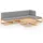 vidaXL Garten-Lounge-Set 6-tlg. Kiefer Massivholz beige/grau