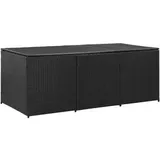 vidaXL Gartenbox Poly Rattan 180x90x75 cm Schwarz