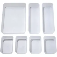 MaoXinTek Schublade Organizer, Getrennte Aufbewahrungsboxen mit 3 Größen, Kunststoff