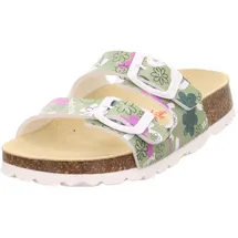 superfit Fussbettpantoffel Hellgrün/Mehrfarbig 24