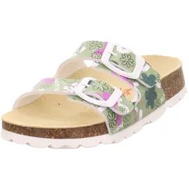 superfit Fussbettpantoffel Hellgrün/Mehrfarbig 24