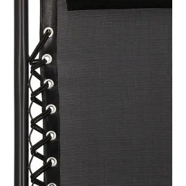SPRINGOS Sonnenliege Liegestuhl 110 x 80 x 67 cm Schwarz