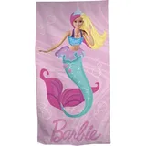 Aymax Barbie Strandtuch 70 x 140 cm mehrfarbig