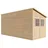 TIMBELA Anbau-Gartenhaus M341A 4,93 x 2,04 m Beige