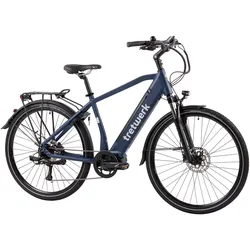 E-Bike TRETWERK "Sonic" Gr. 50, blau, E-Bikes, 50cm, 28 Zoll (71,12cm), Pedelec, Elektrofahrrad für Damen u. Herren, Topseller