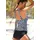 LASCANA Badeanzug Damen Schwarz/Weiß 46 Cup C