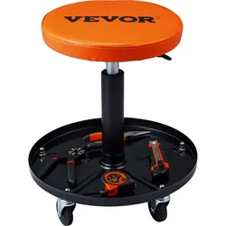 VEVOR verstellbarer Mechaniker-Rollhocker, Werkzeugablage für Werkstatt, Garage