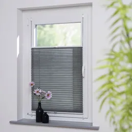 LIEDECO Klemmfix-Plissee Easy 90 x 130 cm grau