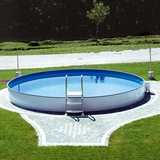Steinbach Styria rund 450 x 120 cm blaue Poolfolie