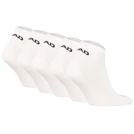 Head Sneakersocken 5er Pack Weiß 43-46