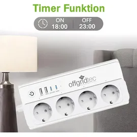 Offgridtec Steckdosenleiste 1,5 m Weiß 1 St.
