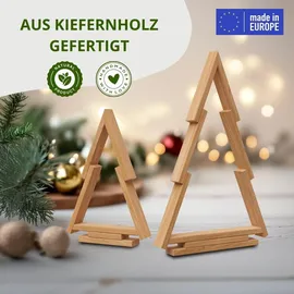 Floranica Tannenbaum 2er-Set Natur